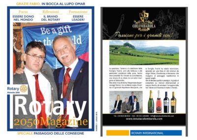 Articol di Rotary 2050 Magazine riguardante Tenuta Colombarola